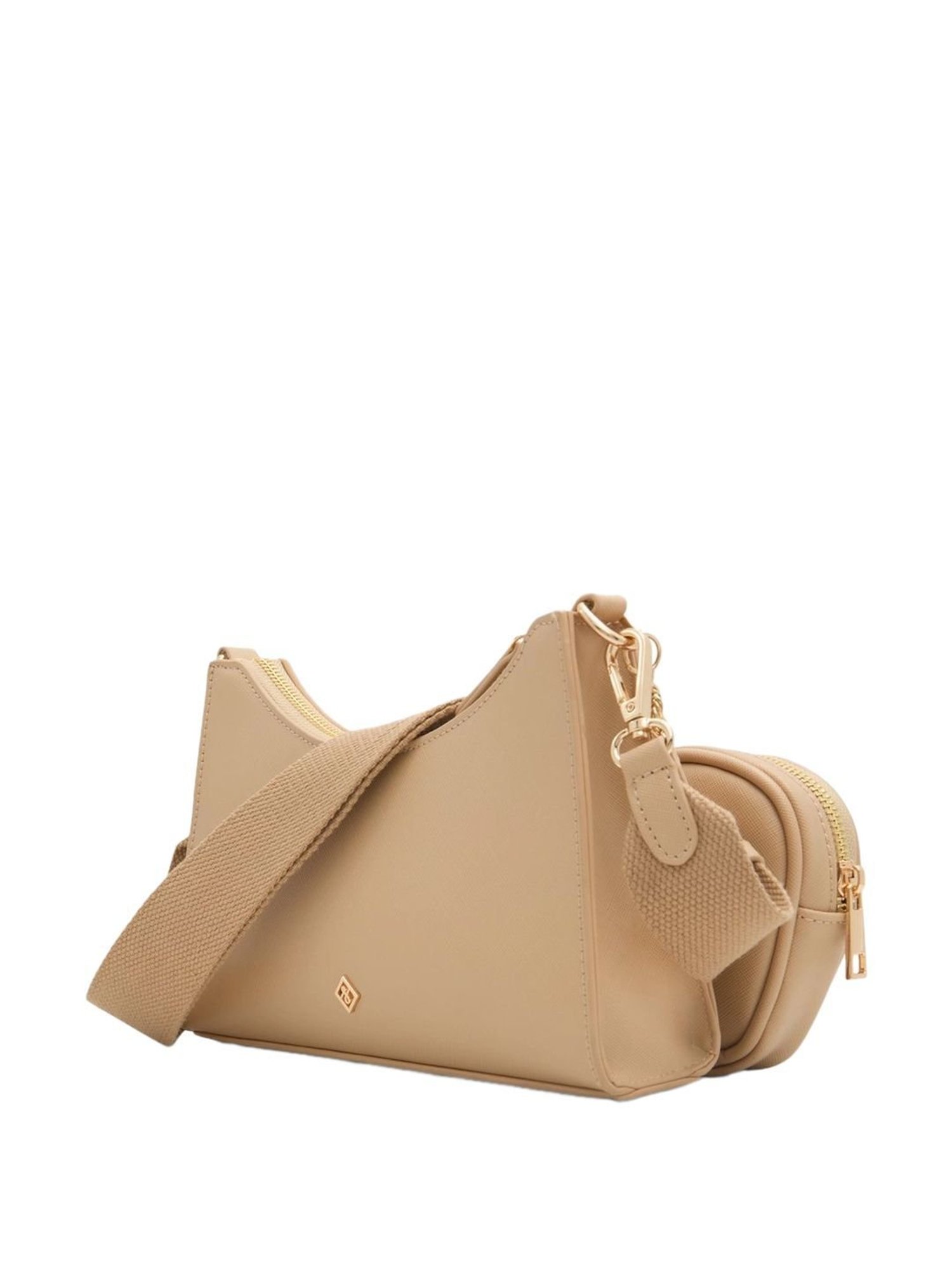 Call It Spring Beige Solid Small Sling Handbag