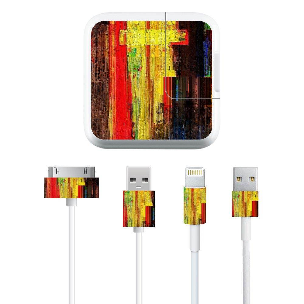 MightySkins Protective Vinyl Skin Decal Apple iPad Charge Kit wrap Cover Sticker Skins Painted Wood