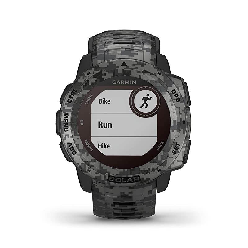 Garmin Instinct Solar Sportsman Camo Edition Premium GPS Smartwatch with Included  Power Bank Bundle (Graphite Camo)