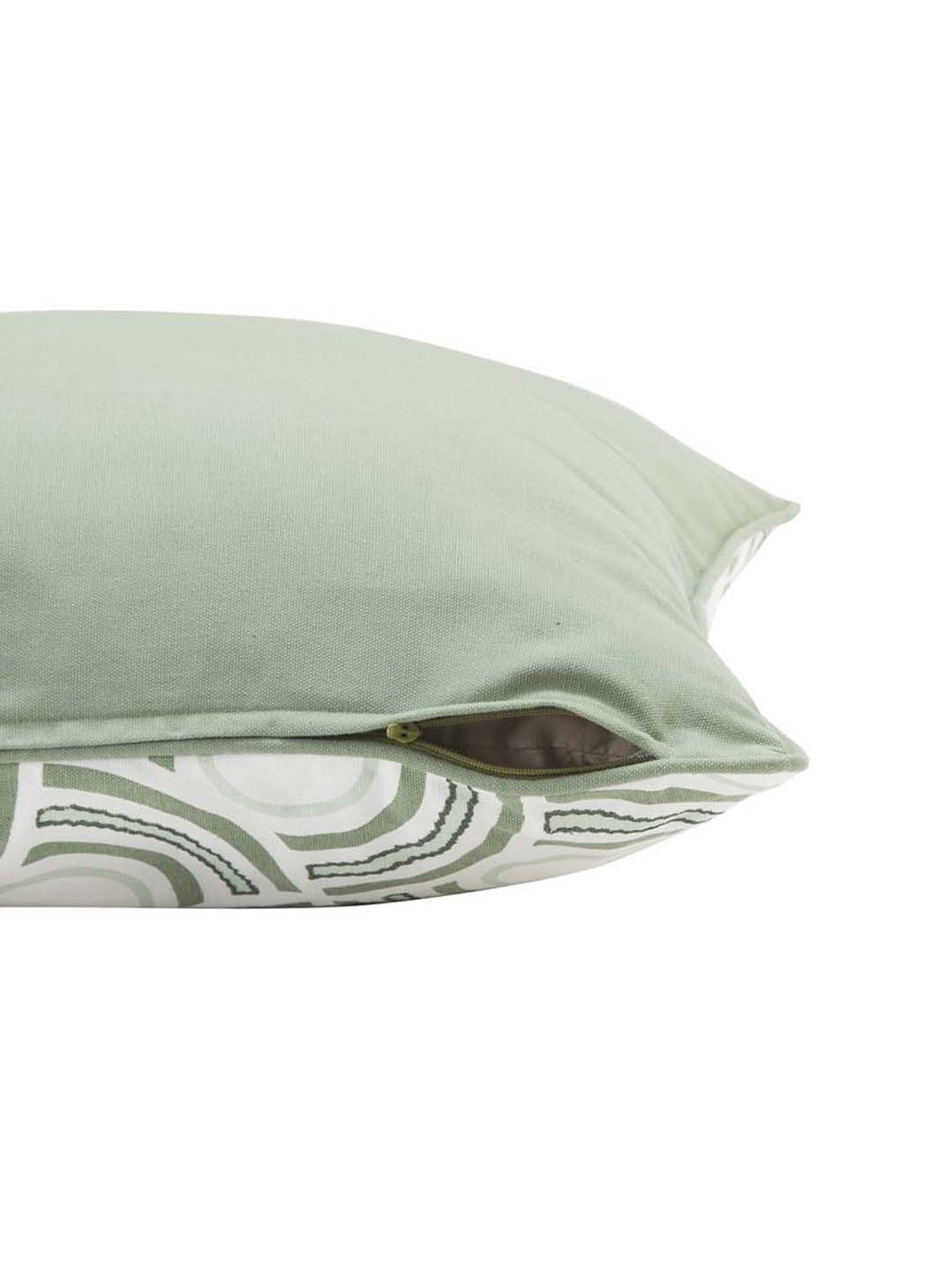 Maspar Patina Impression Green 100% Cotton Cushion Cover