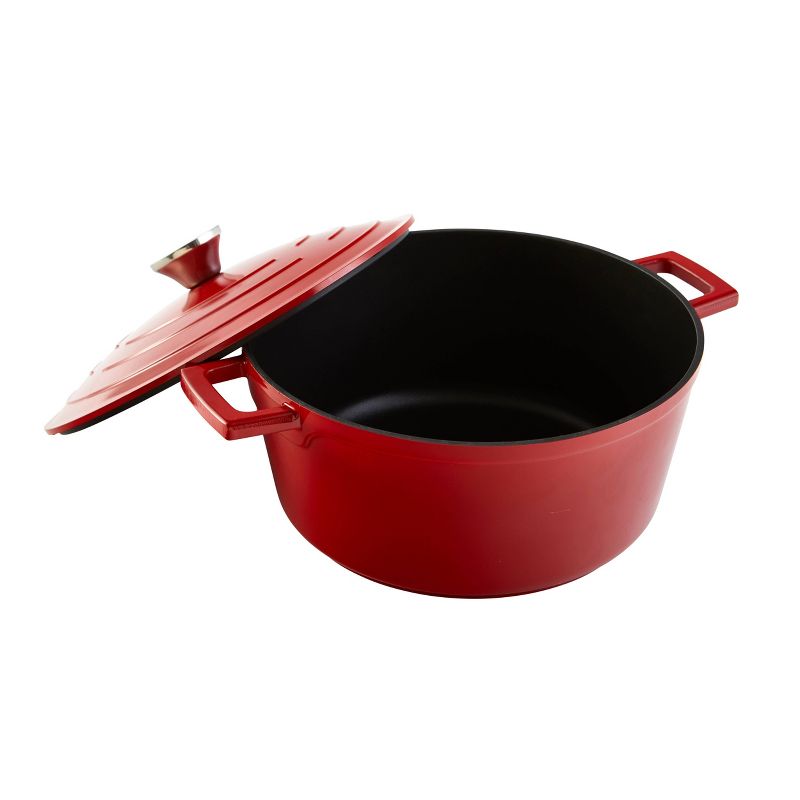 Imusa 5qt Red Cast Aluminum Dutch Oven with Lid