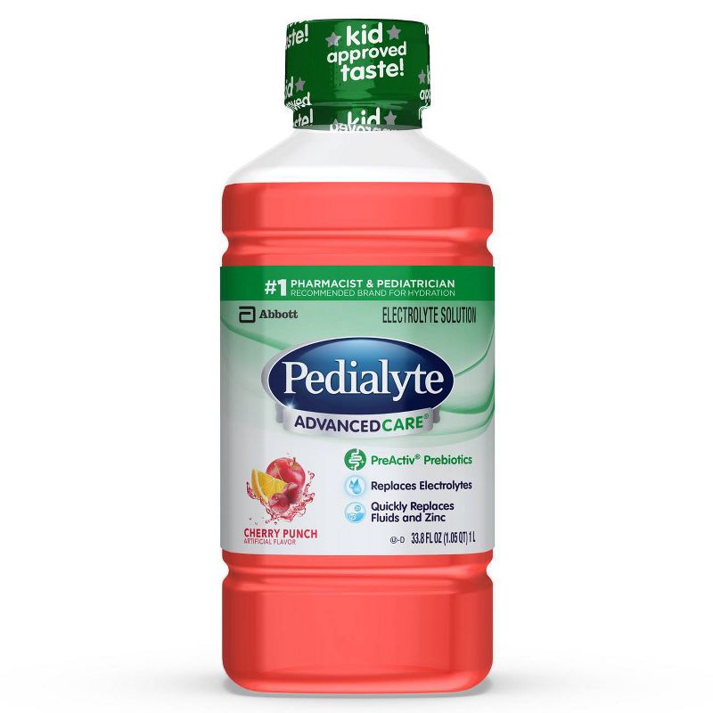 Pedialyte AdvancedCare Electrolyte Solution - Cherry Punch - 33.8 fl oz