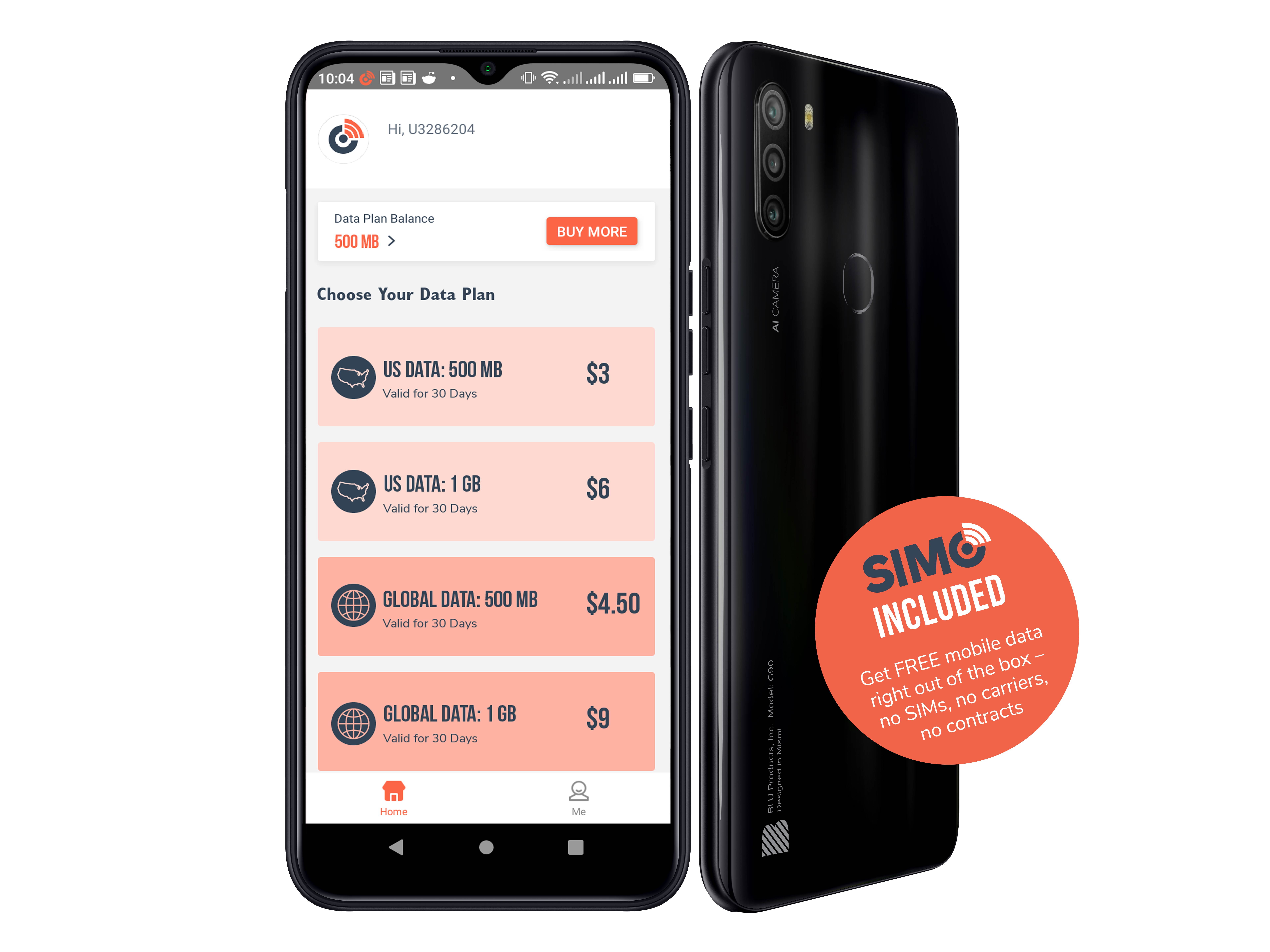 BLU G90 G0310WW 64GB Dual SIM GSM Unlocked Android SmartPhone w/ Triple Camera 16MP