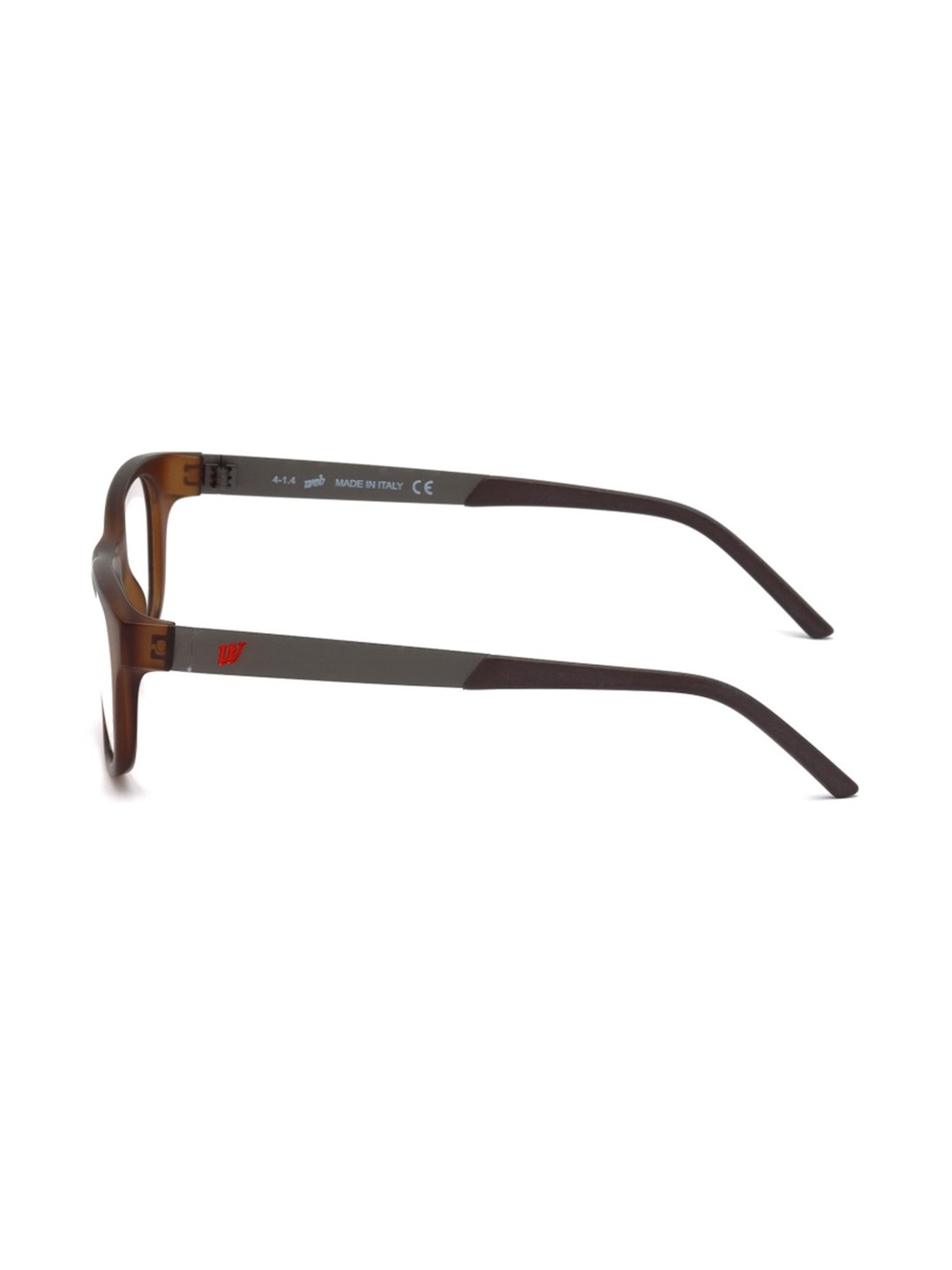 WEB EYEWEAR Brown Full Rim Square Frame Designed in Italy