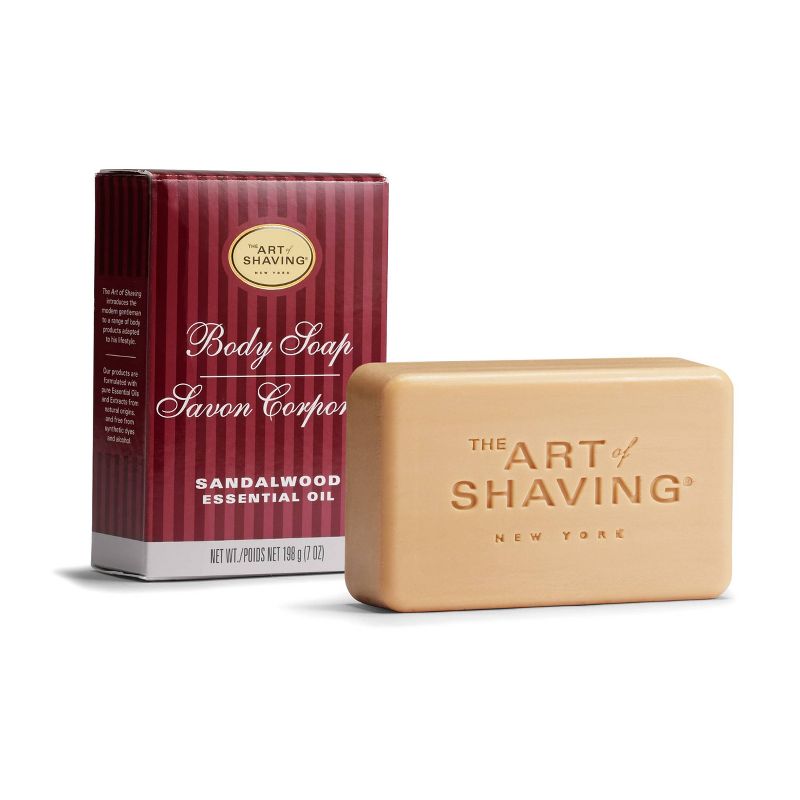 The Art Of Shaving Men's Sandalwood Body Bar Soap - 7oz