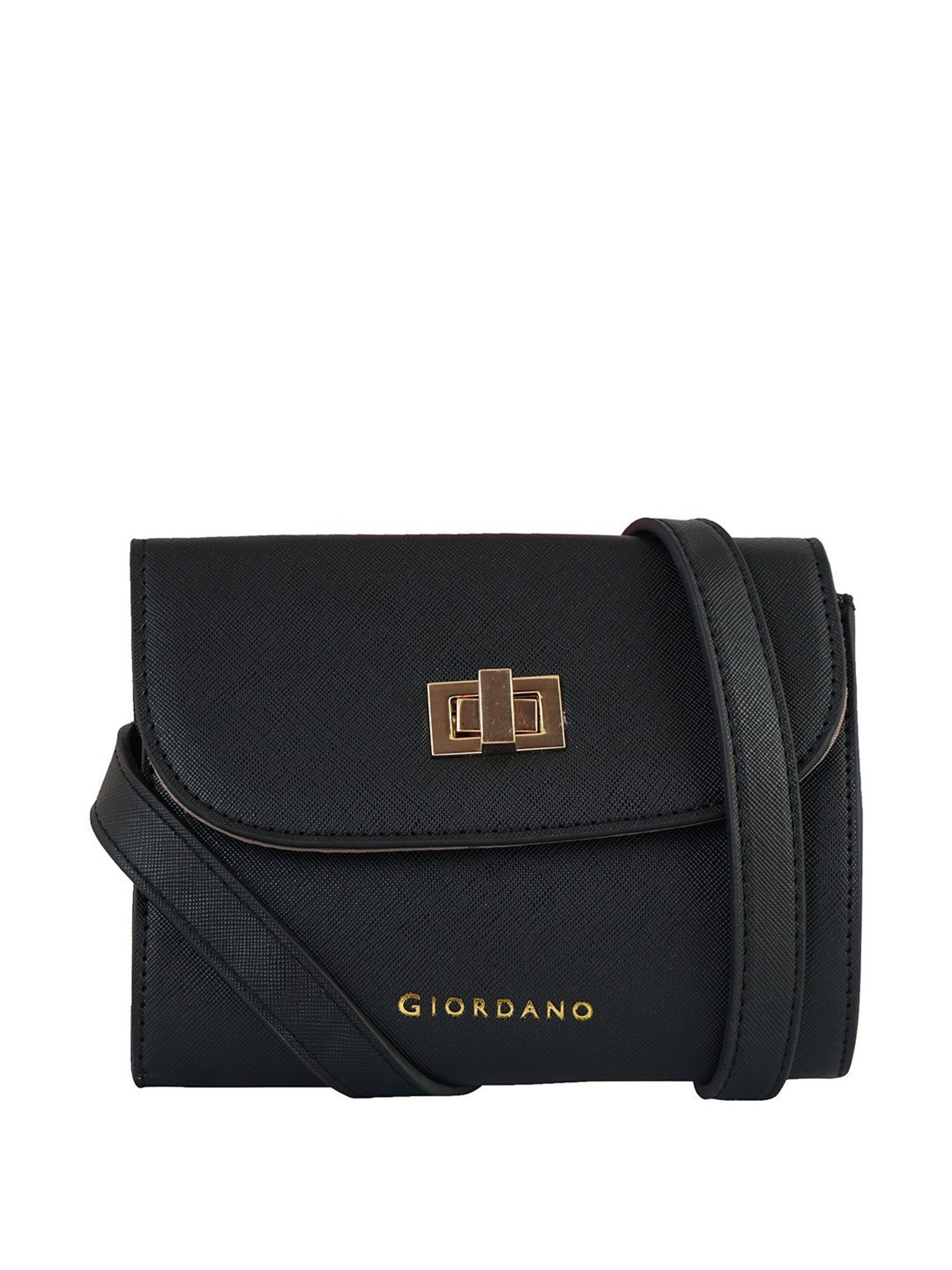 Giordano REFRESH SS19 Black Solid Medium Sling Handbag