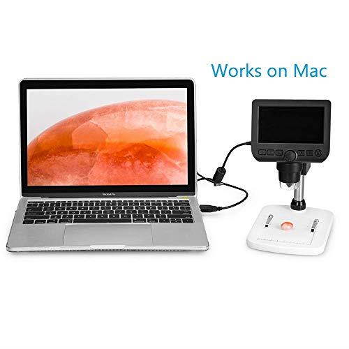 43inch Multifunctional LCD Standalone Inspection Digital Microscope 600x magnifications Video Photo Capture MicroSD Card Included Works on PCAndroid Too Measurement on PC