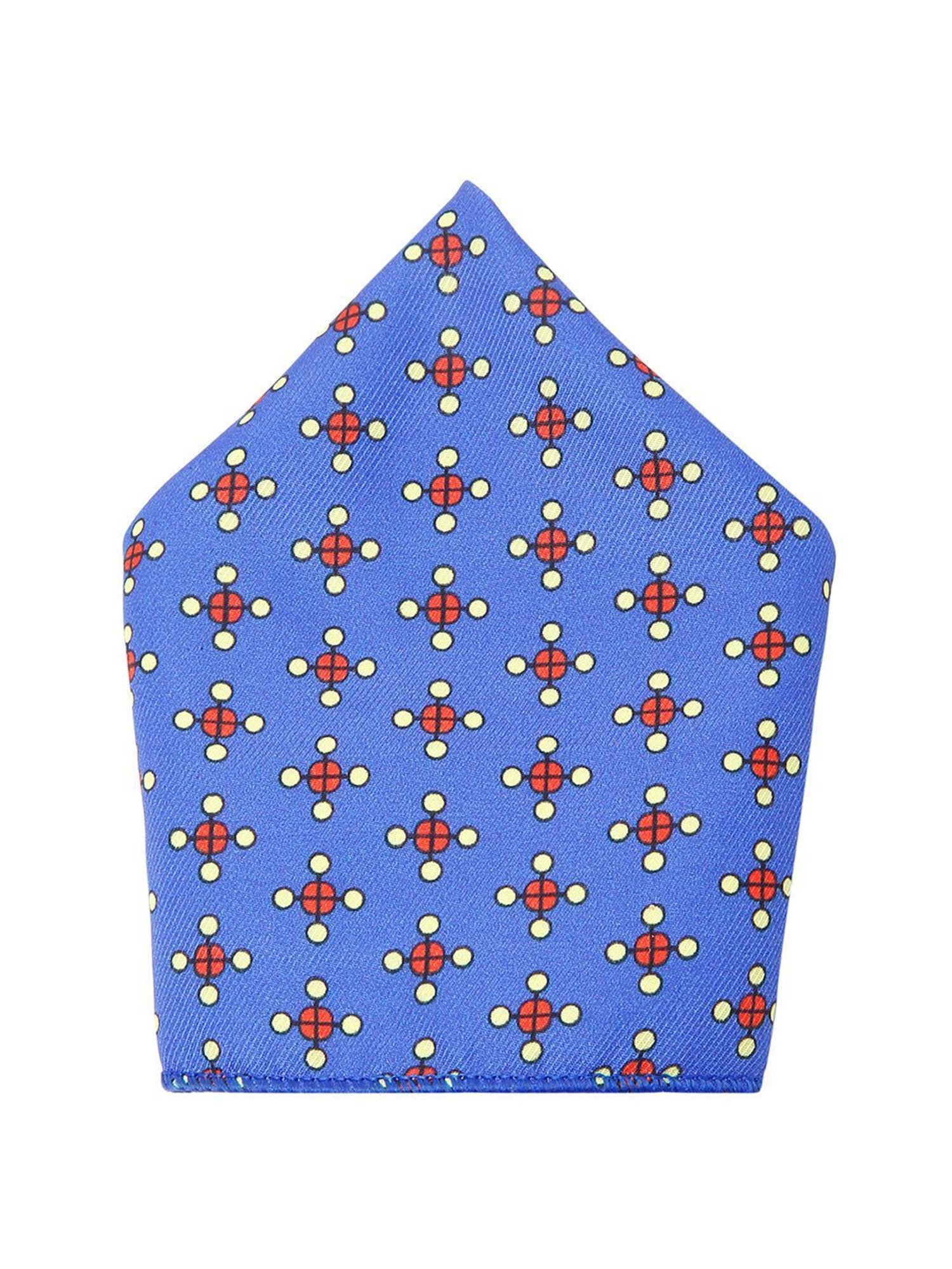 Louis Stitch Blue Printed Necktie Gift Set - Set of 3