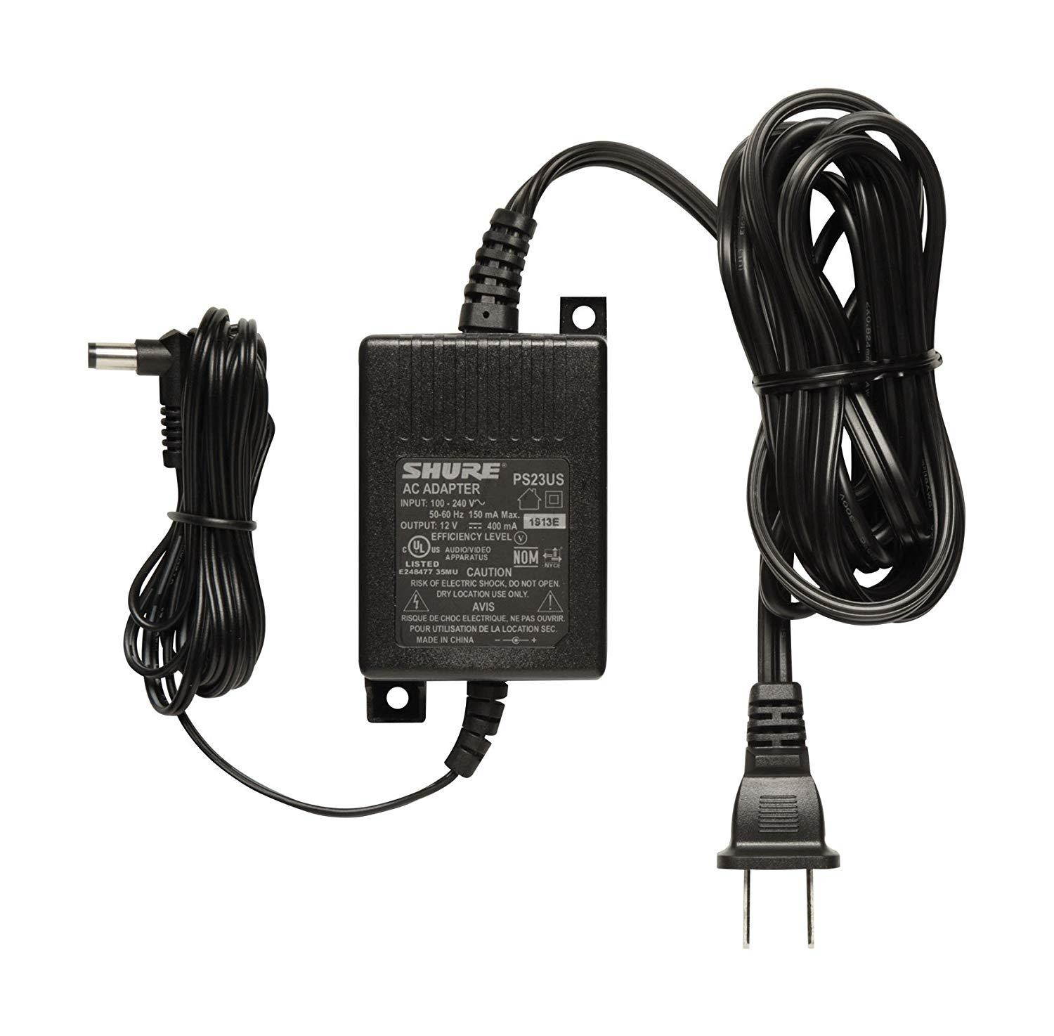 Shure PS23US Energy-Efficient External Switching Mode 12V DC Power Supply