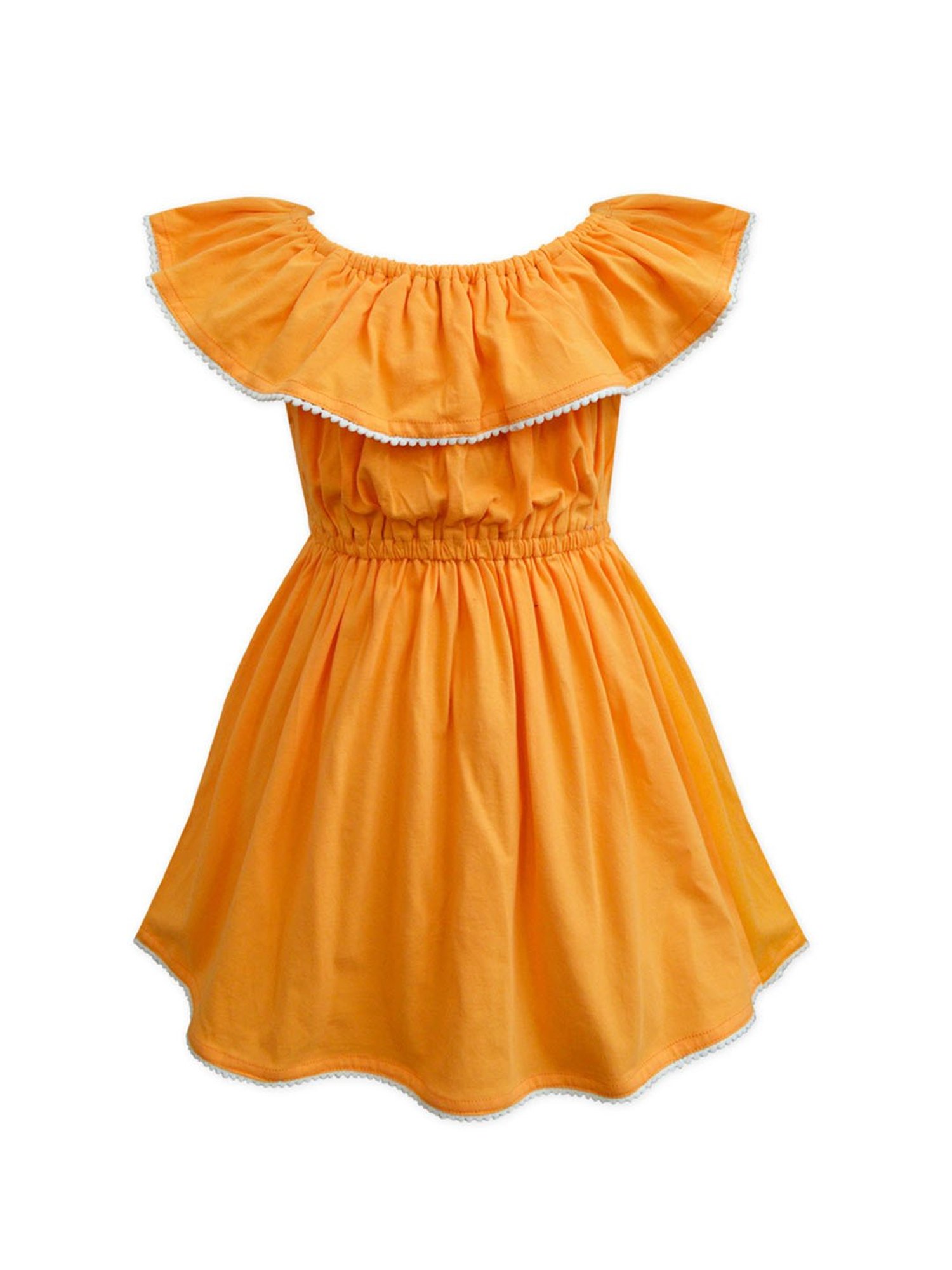 A.T.U.N. Orange Solid Dress