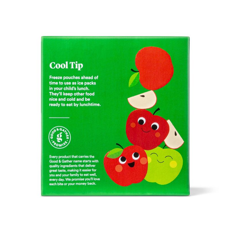 Organic Unsweetened Applesauce Fruit Squeezers - 4ct - Good & Gather™