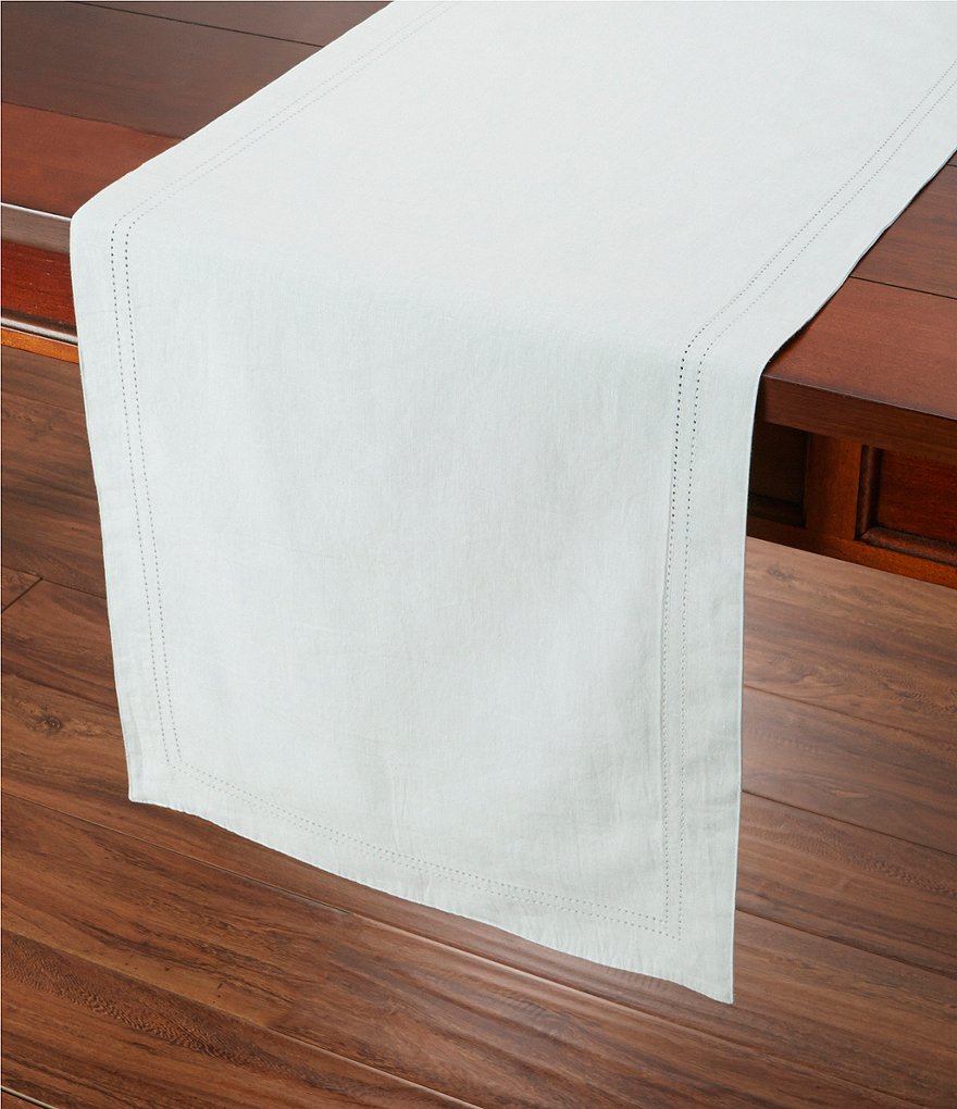 Southern Living Double-Hem-Stitched Linen Table Runner