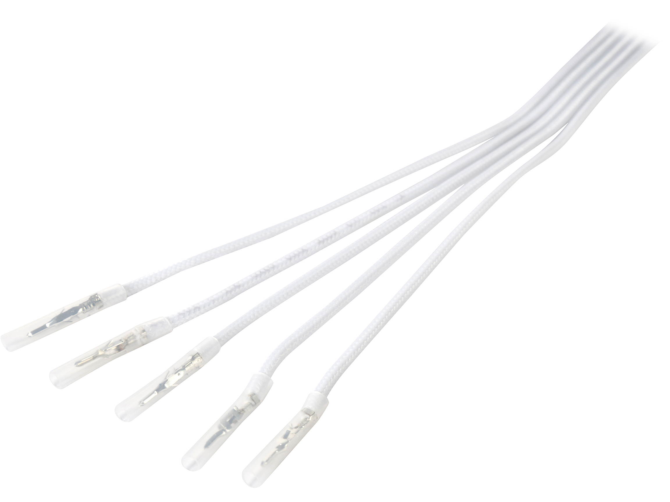 BitFenix BFX-ALC-20CMLW-RP 7.87 in. (20 cm) ALCHEMY 2.0 PSU CABLE, 5X 20CM - WHITE