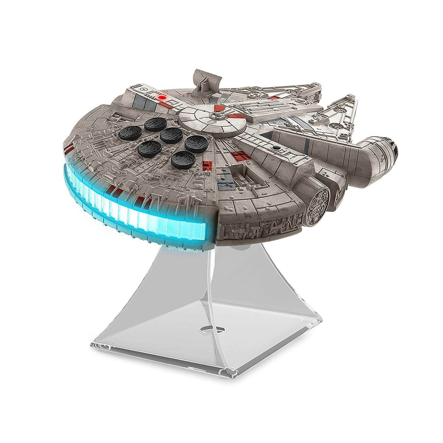 Star Wars Bluetooth Speaker - The Force Awakens Han Solo's Millennium Falcon Lights Up When in Use