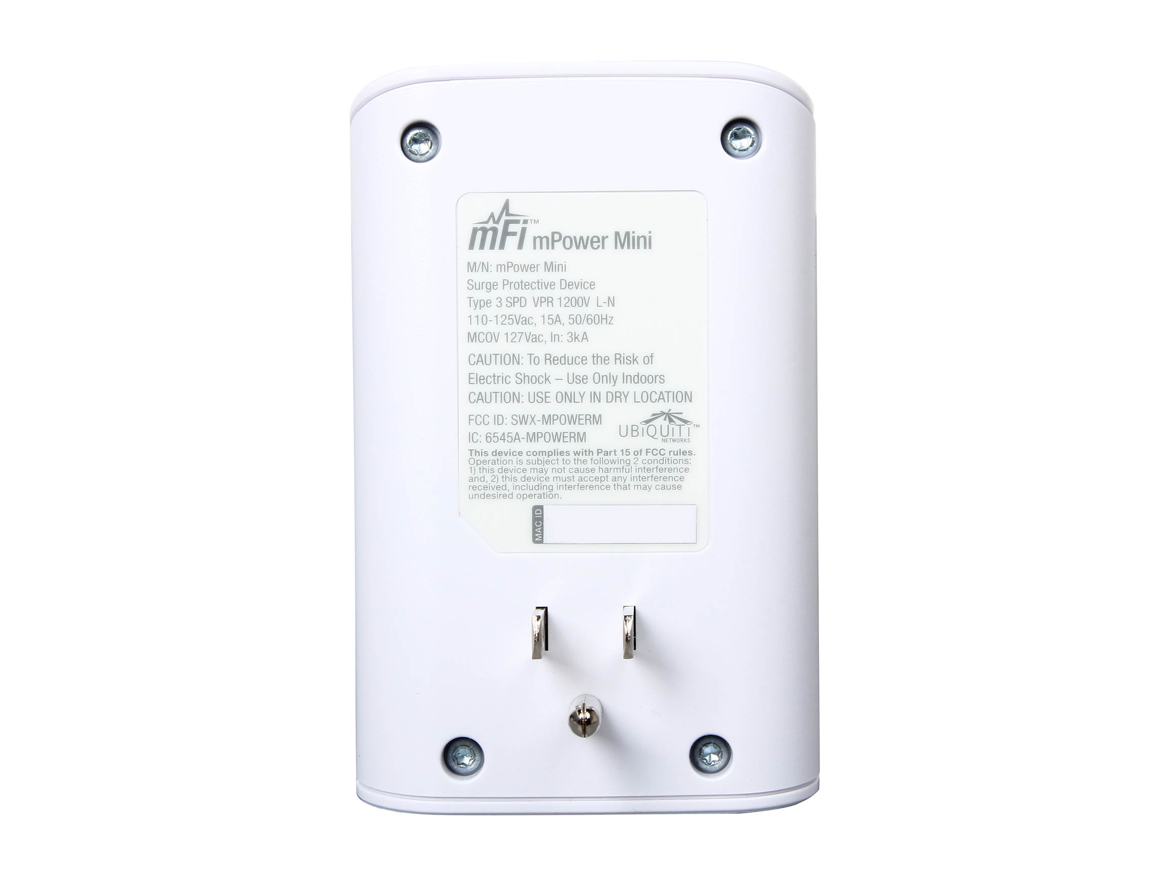 Ubiquiti Networks MPower Mini mFi Power Adapter with Wi-Fi Connectivity