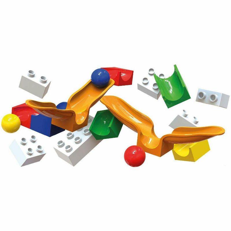 Hubelino Marble Run - 44-Piece Cradle Chute Expansion Set