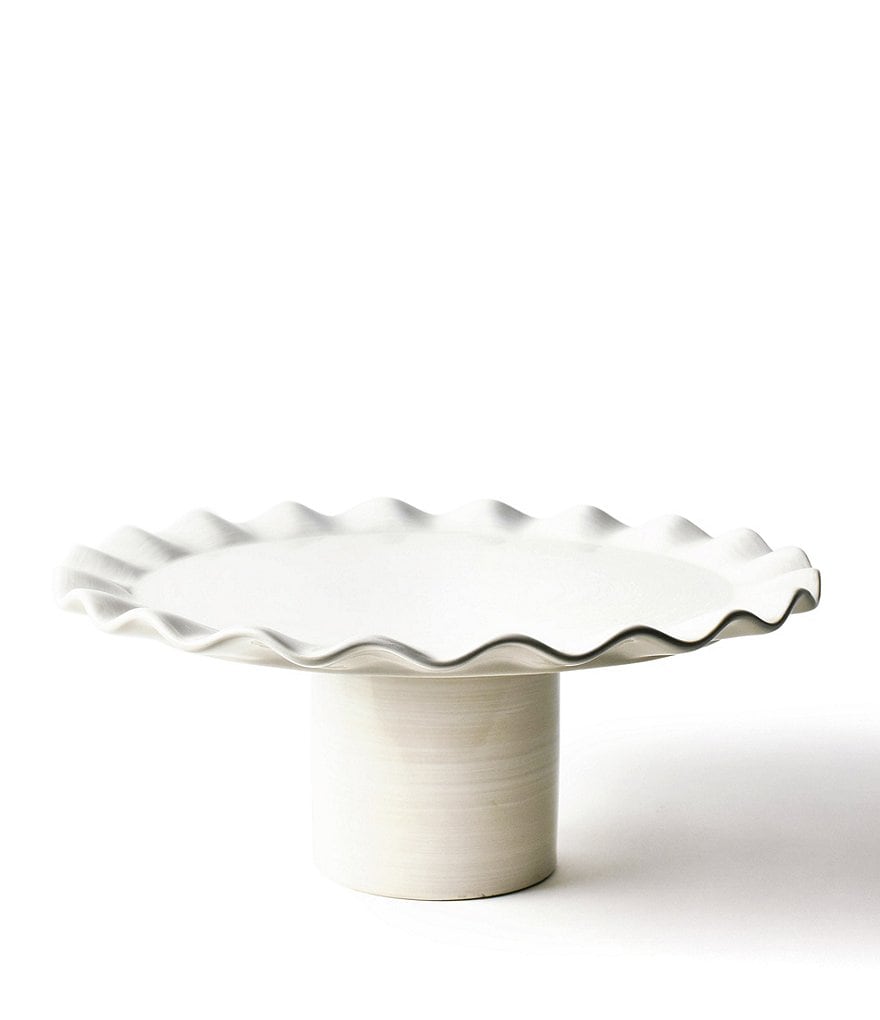 Coton Colors Signature White 14#double; Ruffle Cake Stand
