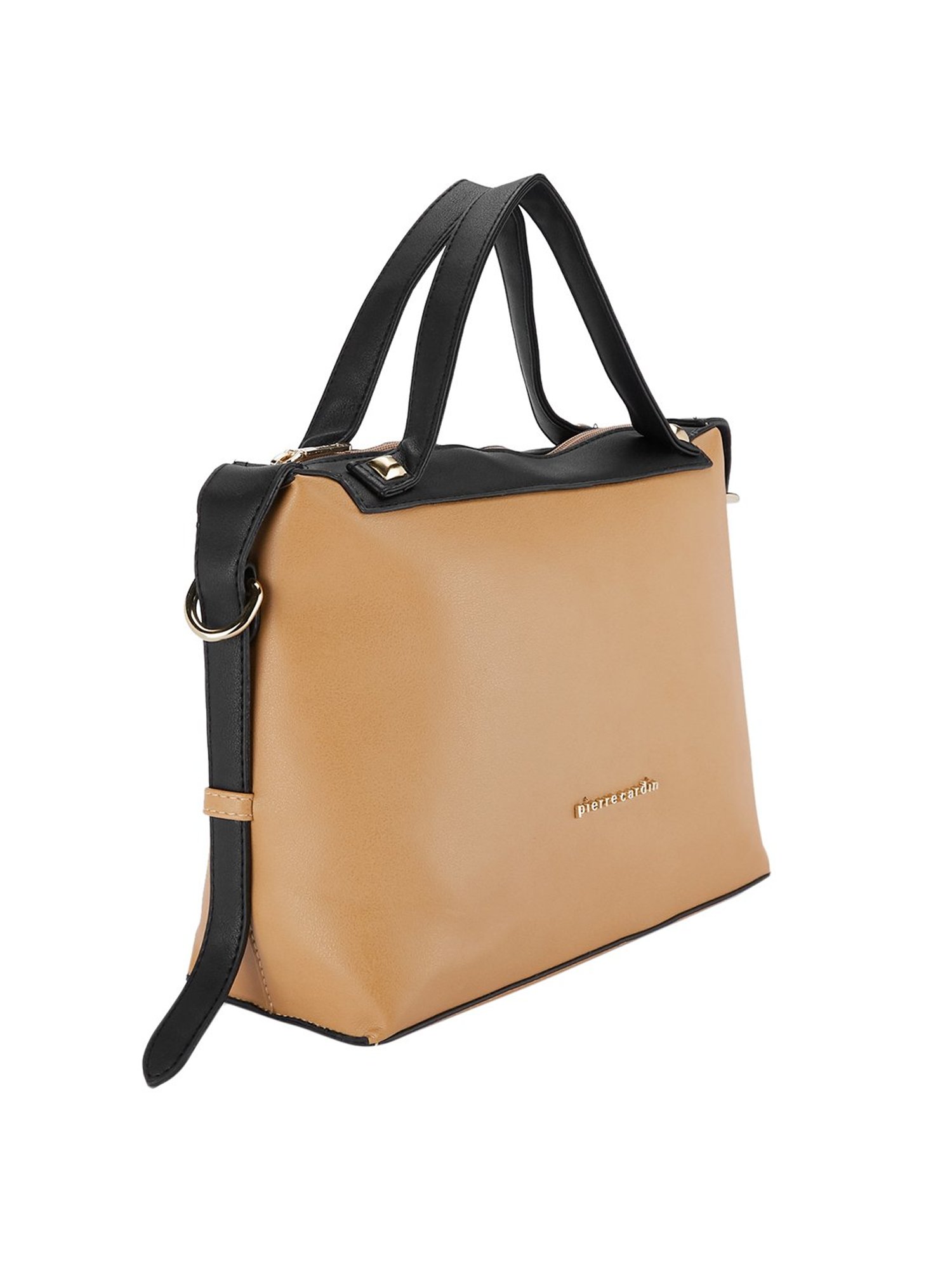Pierre Cardin Tan Solid Medium Handbag