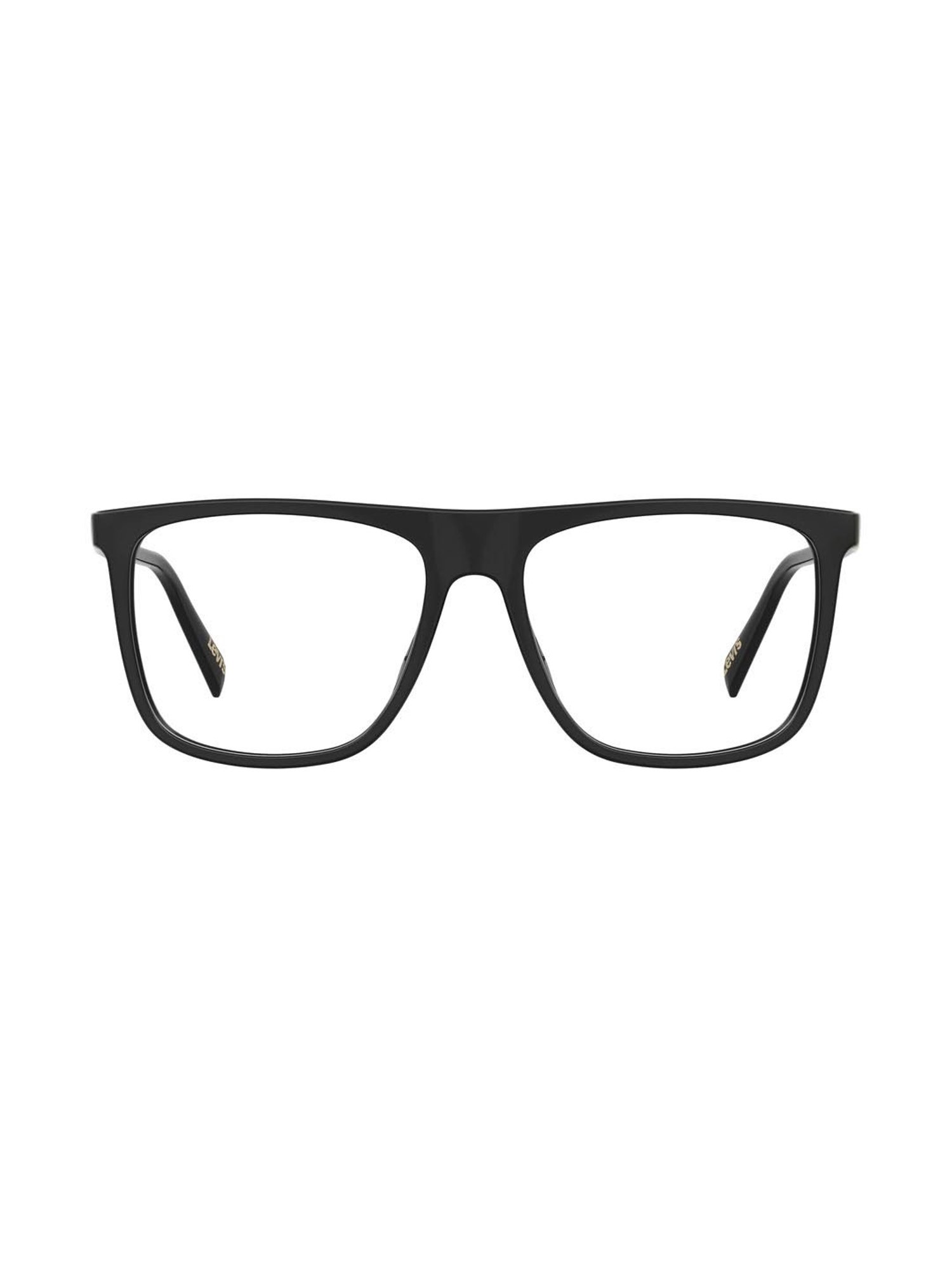Levi's Black Square Eye Frames for Men