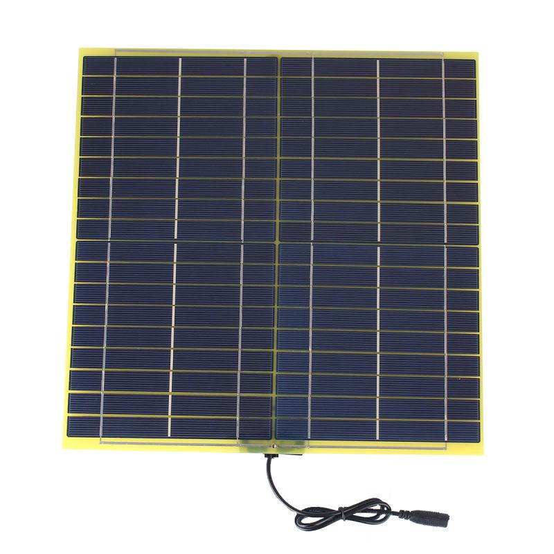 15W 18V 850mA Glass Fiber Solar Cell Solar Panel For 12V Car Battery Charger
