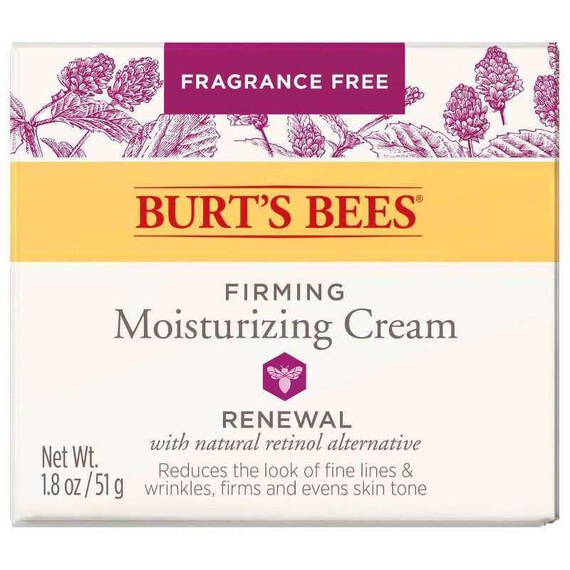 Burt's Bees Renewal Firming Moisturizing Cream - Unscented - 1.8oz