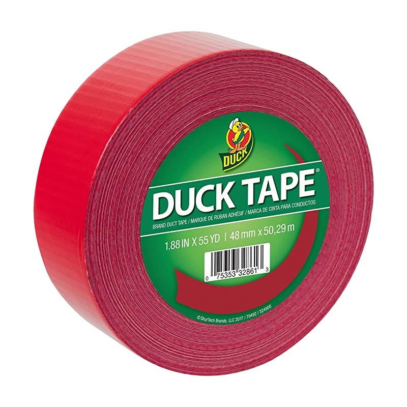 285637 Color Duct Tape Single Roll 188 Inches x 55Yards Red