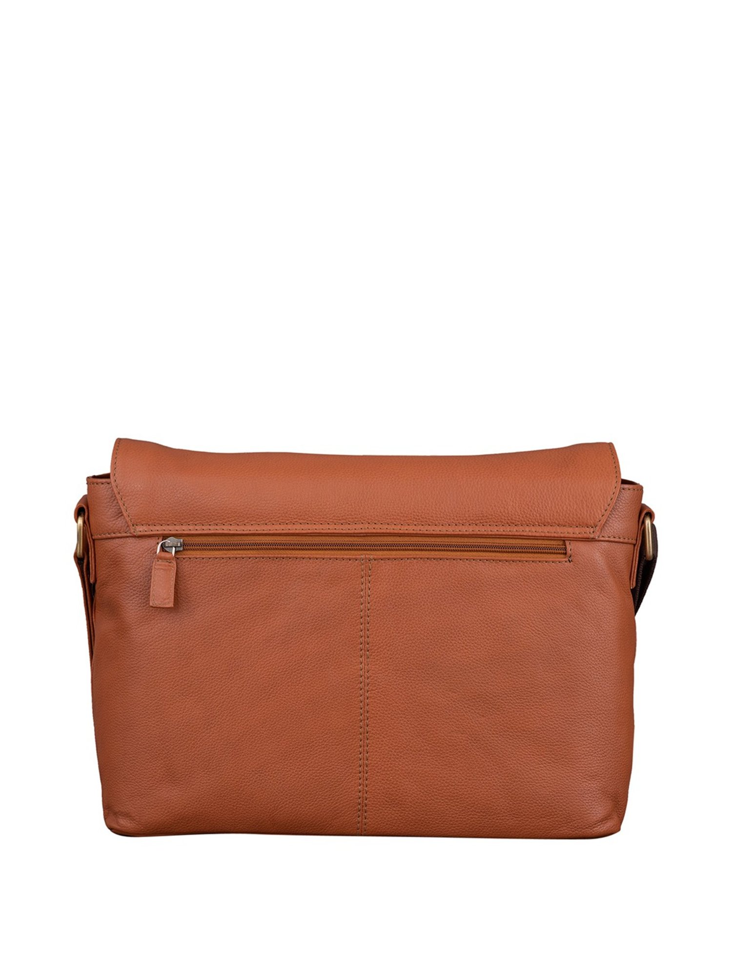 Mai Soli  Tan Leather Medium Messenger Bag