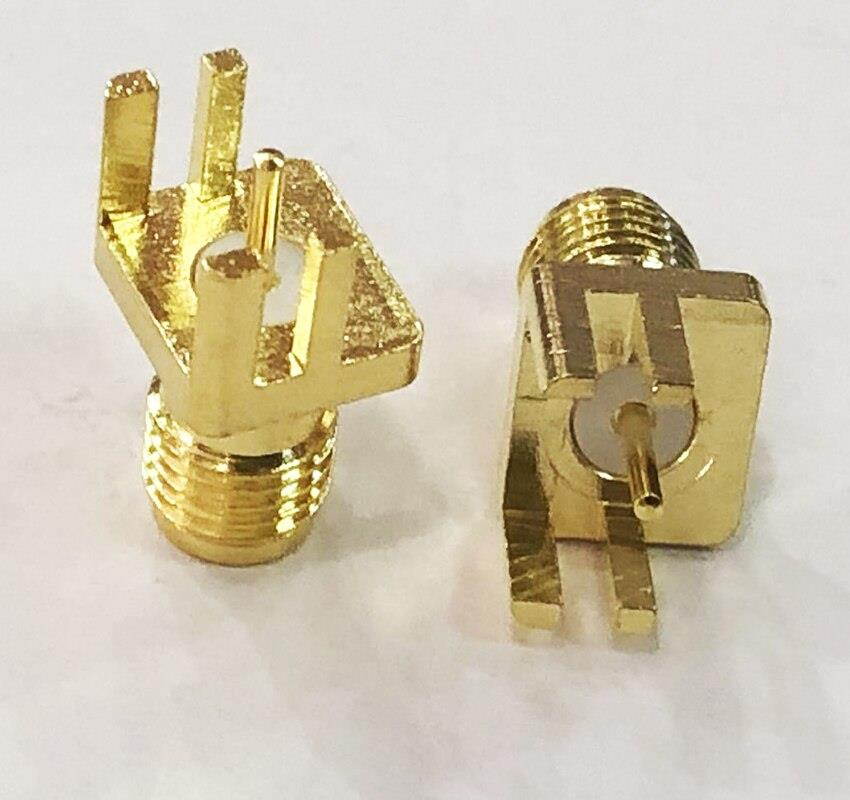 20pcs SMA Female Jack Socket 1.6mm End Launch PCB Mount Wide Flange Solder Connector