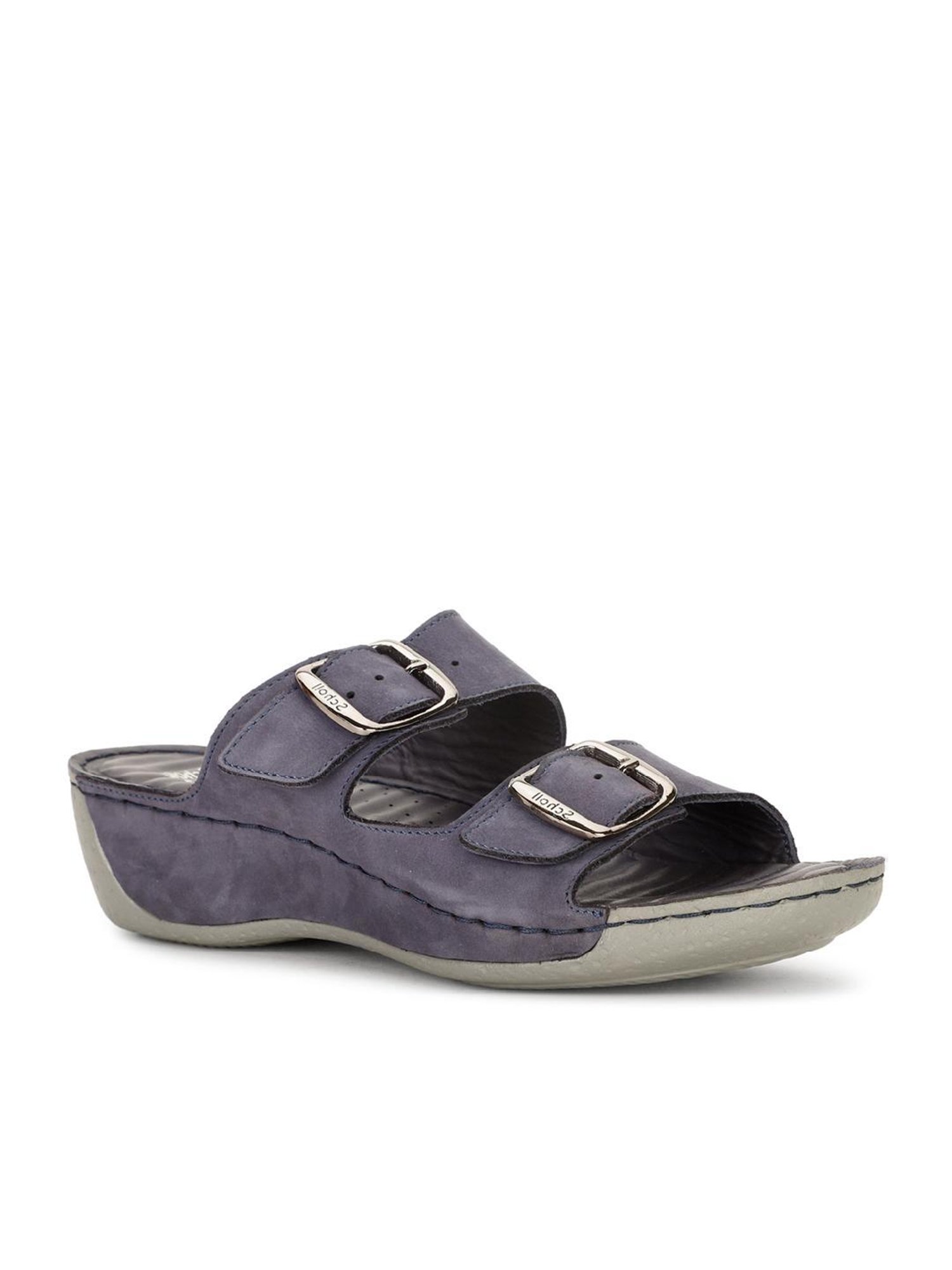 Scholl by Bata Women's Purple Slide Sandals