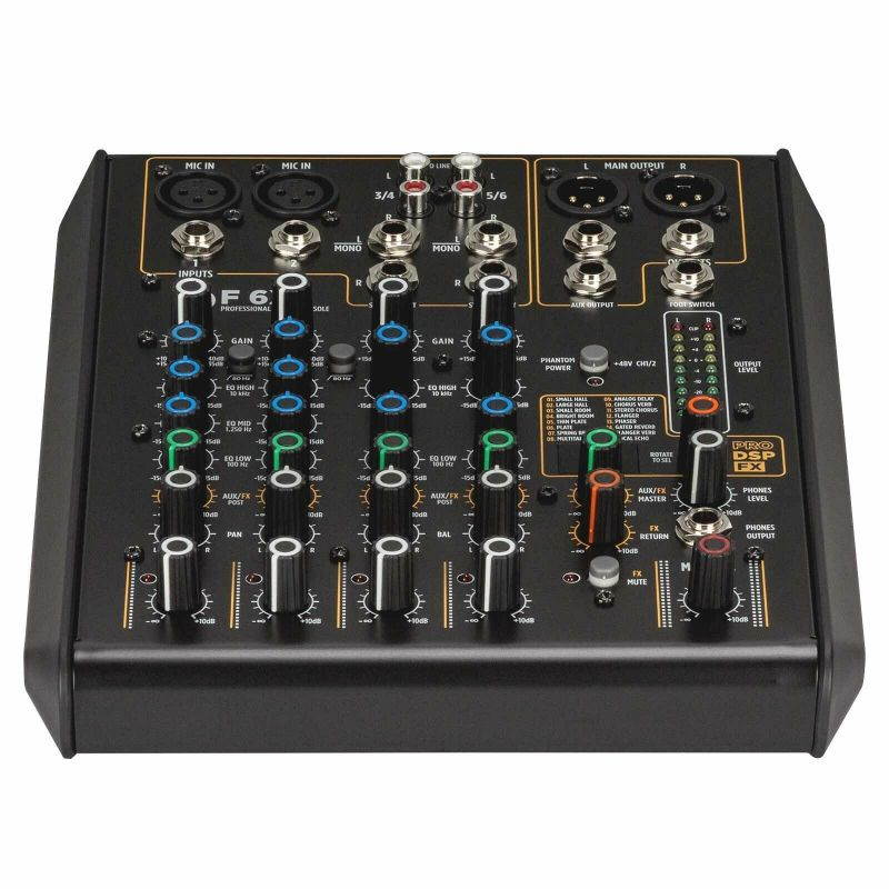 6 Channel Mixer w/ FX By RCF
