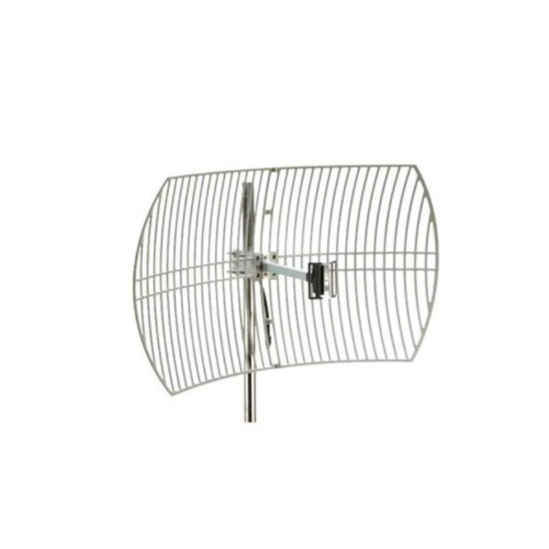 Premiertek Outdoor 2.4GHz 24dBi Directional High-Gain N-Type Female Aluminum Die Cast Grid Parabolic Antenna (ANT-GRID-24DBI)