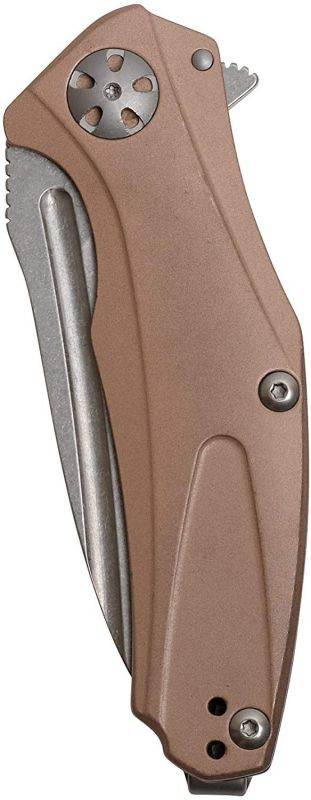 Kershaw Natrix Assisted 2.75in Stonewash Plain Copper Handle