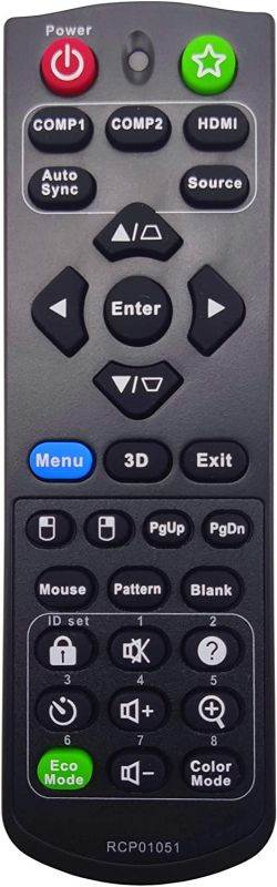 INTECHING A-00009810 Projector Remote Control for ViewSonic PJD7828HDL, PJD7831HDL, PJD7836HDL, PRO7827HD
