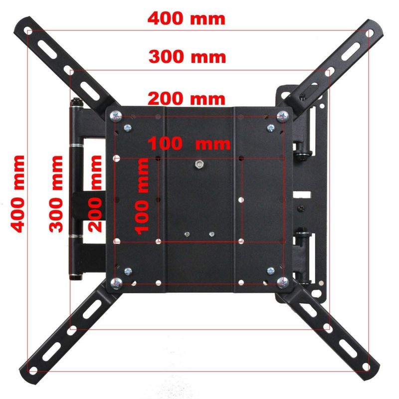 VideoSecu Heavy Duty Articulating TV Wall Mount for most Samsung 26-55" LED LCD HDTV with loading 88lbs, Swivel Tilt Full Motion TV Bracket with VESA 400x400mm - Cable management A47