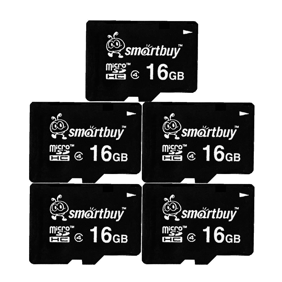 Smartbuy Micro SDHC Class 4 TF Flash Memory Card SD HC C4 Fast Speed for Camera Mobile Phone Tab GPS MP3 TV (4GB - 1 Pack)