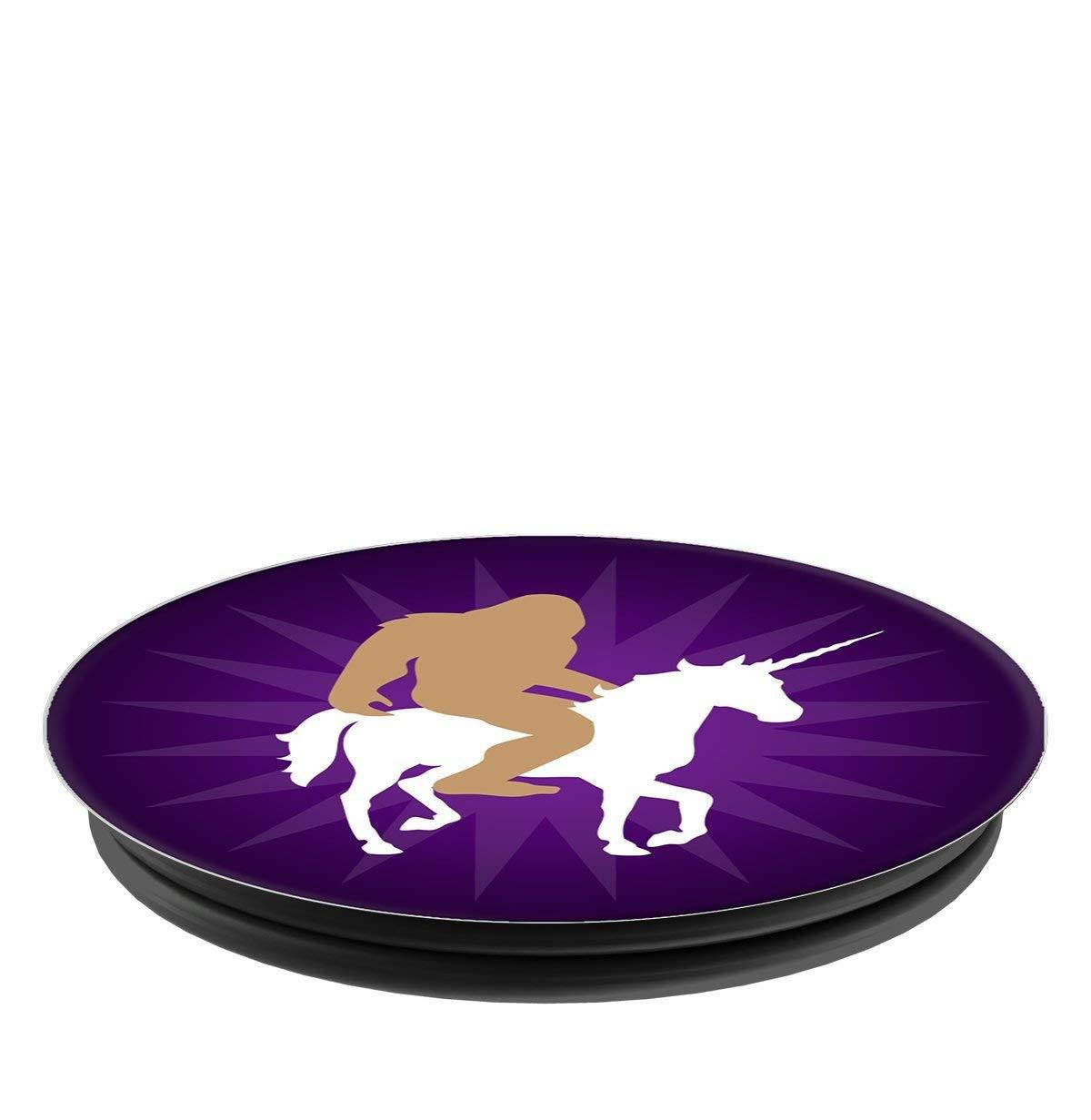 Bigfoot Unicorn Purple Ombre PopSockets Stand for Smartphones and Tablets