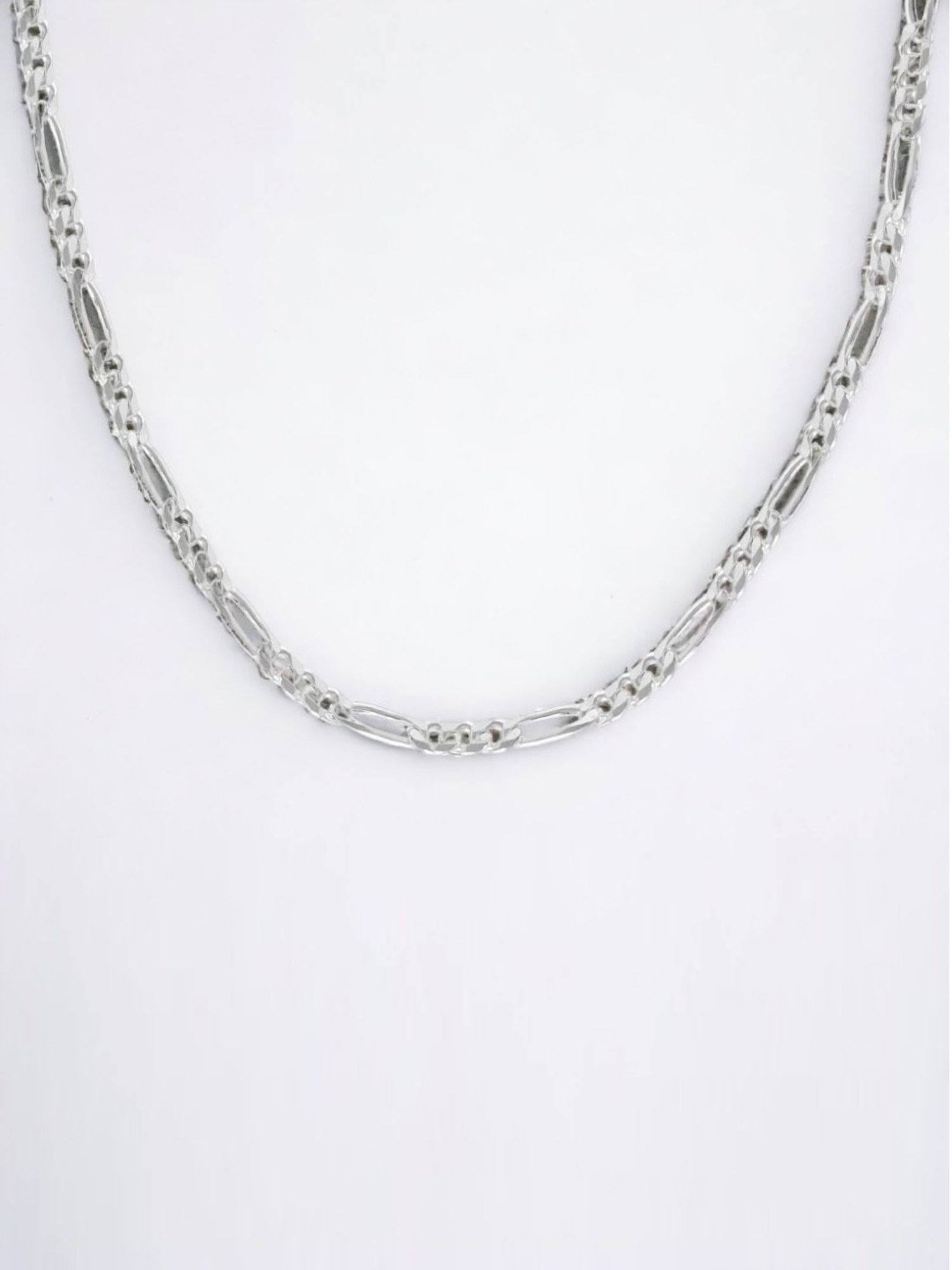 Rihi by P.C. Chandra Jewellers 92.5 Sterling Silver Link Necklace Chain for Women & Men