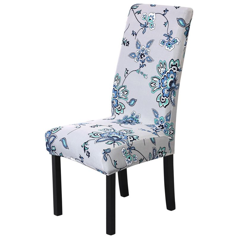 1 Pc Polyester Spandex Stretch Dining Chair Slipcovers Multicolored  - PiccoCasa