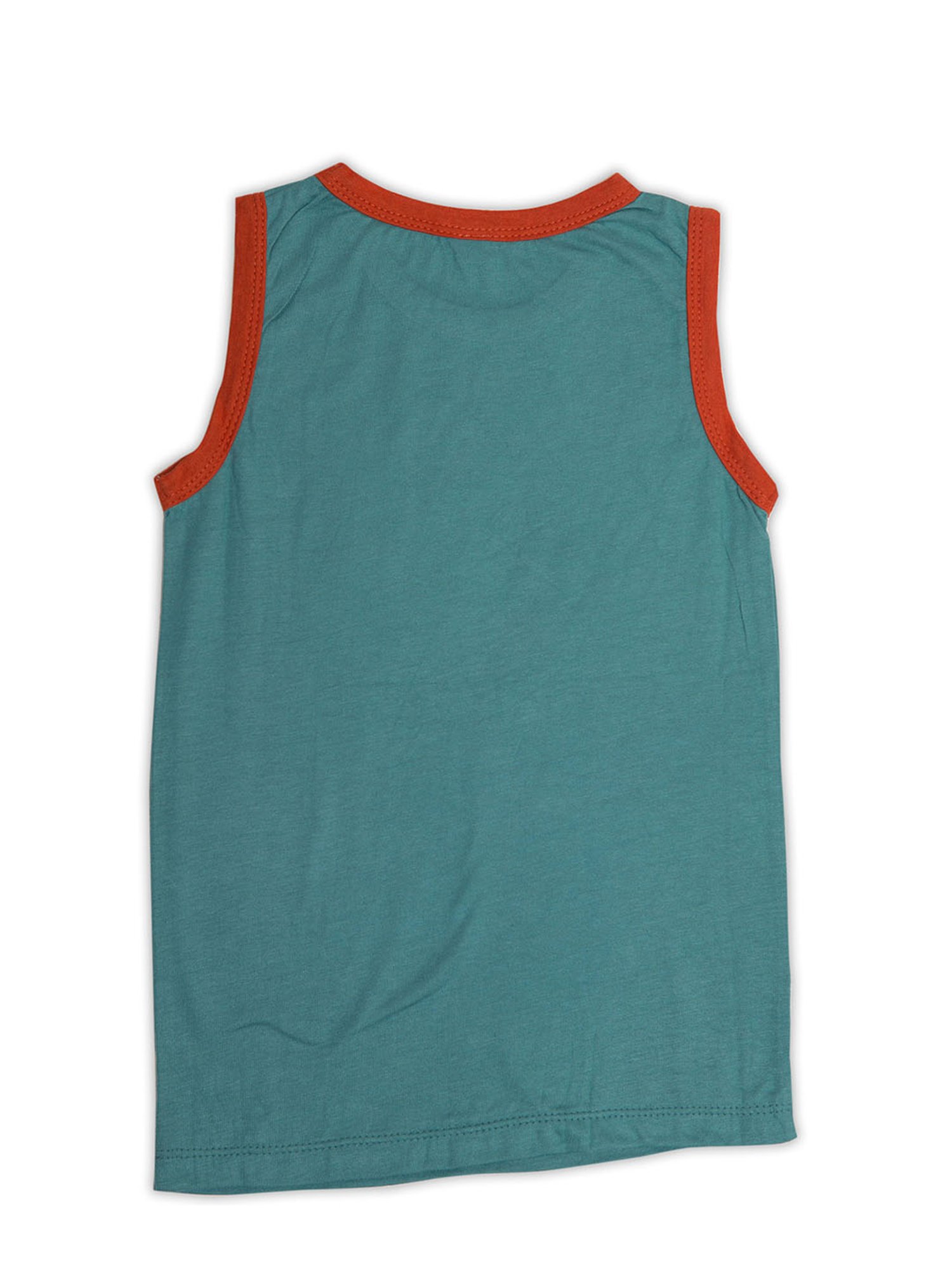 Nino Bambino Kids Green Printed Tank Top