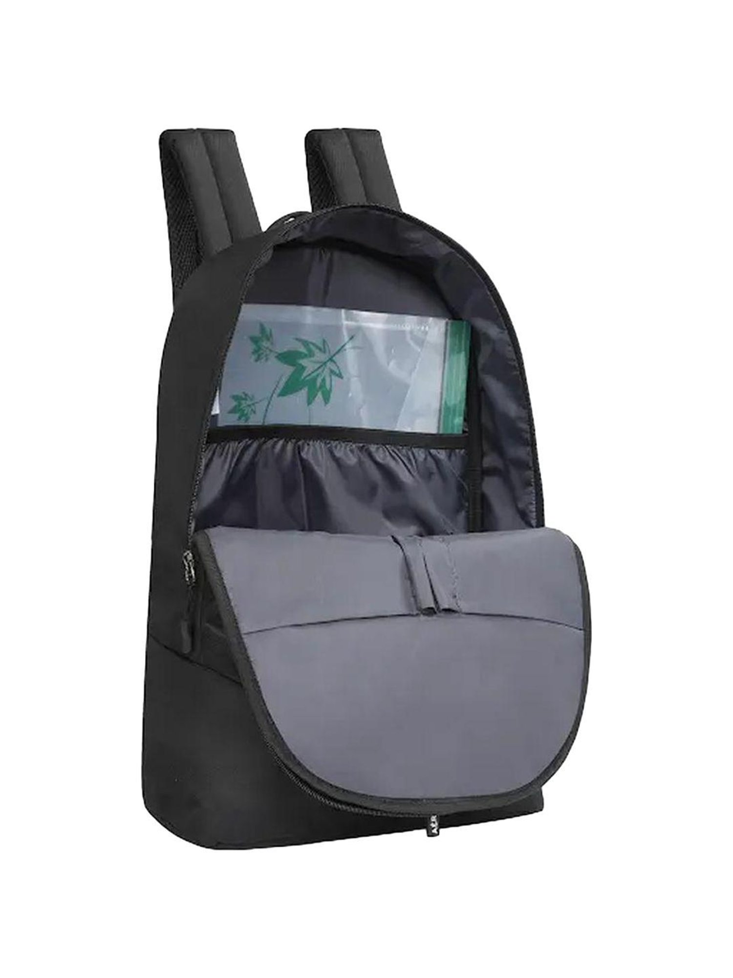 Aeropostale Fallon Black Solid Laptop Backpack