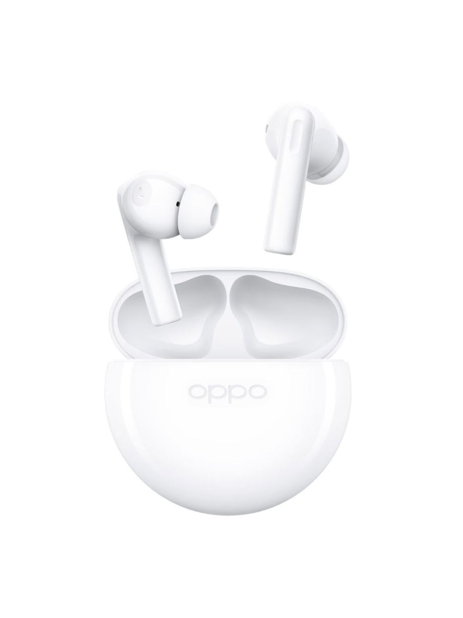 OPPO Enco Air2i Earbuds with Up to 28 Hrs, AI Noise Cancellation for Calls, 10 mm Drivers (White)