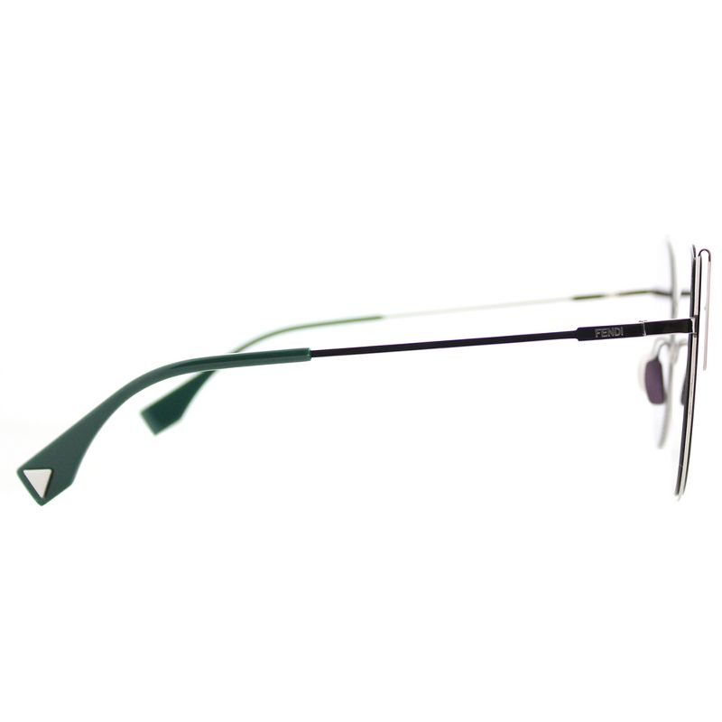 Fendi LEI  010 Womens Cat-Eye Sunglasses Silver 57mm