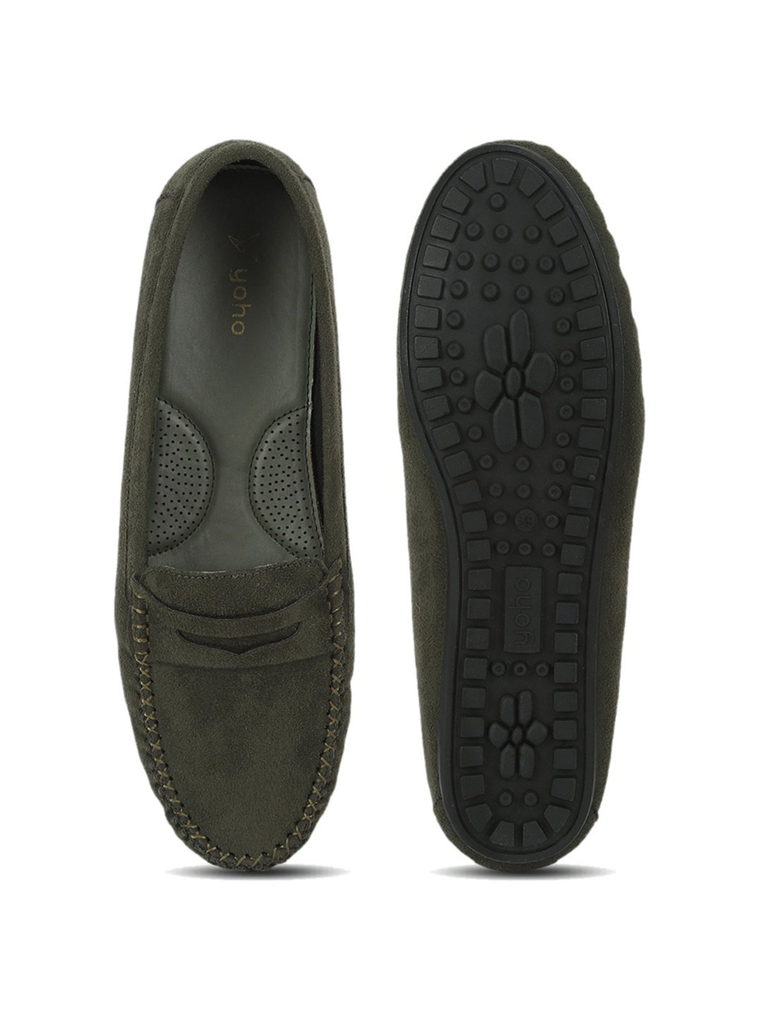 Yoho Women's Olive Casual Loafers