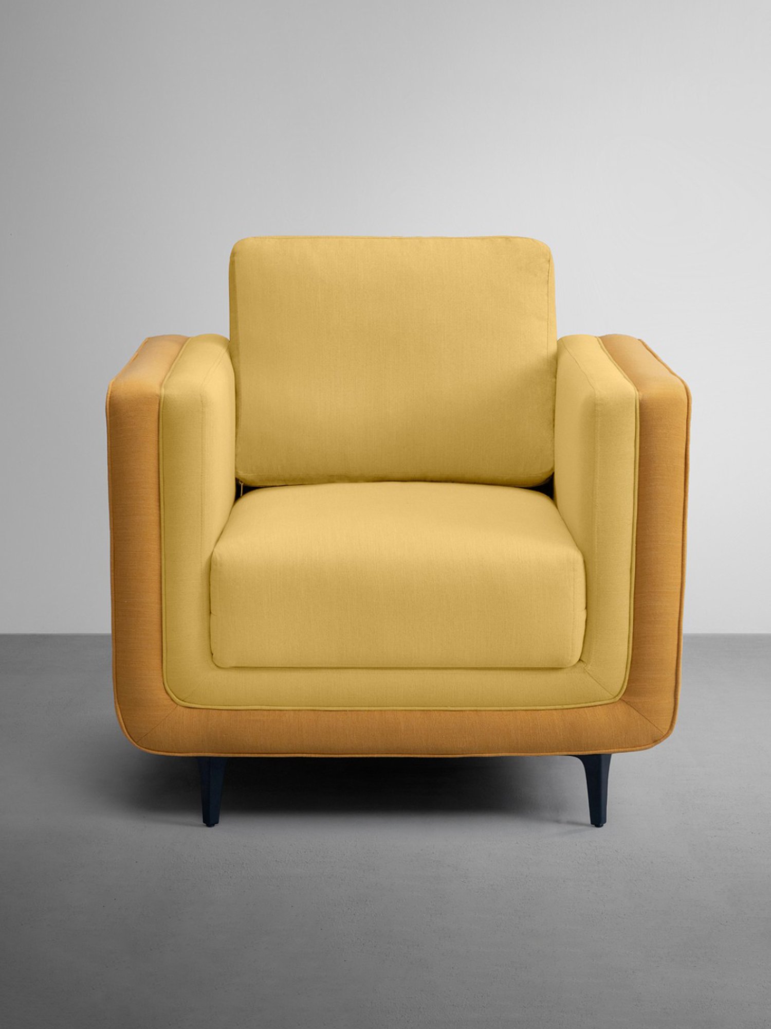 Sleepyhead Mojo Trippy Yellow Fabric 1 Seater Sofa