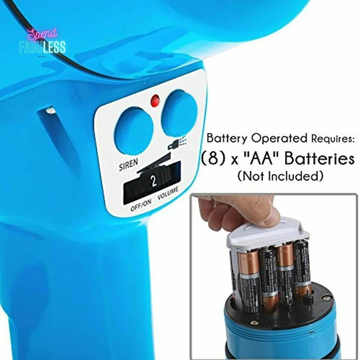 Pyle PMP66WLT Megaphone - PA Bullhorn Speaker with Siren Alarm