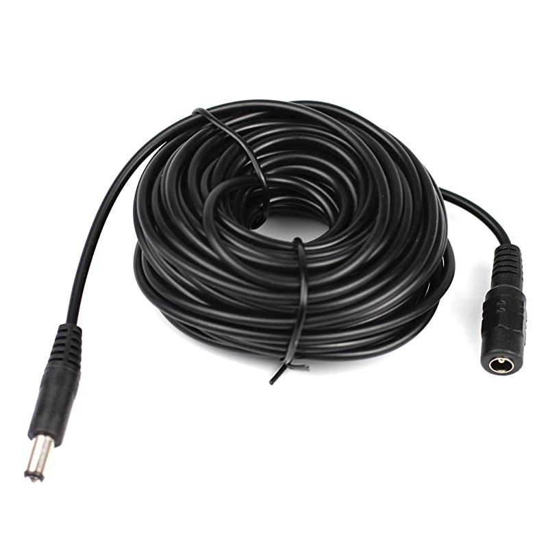 CCTV 10m30ft 21x55mm Dc 12v Power Extension Cable for CCTV Security Cameras IP Camera Dvr Standalone