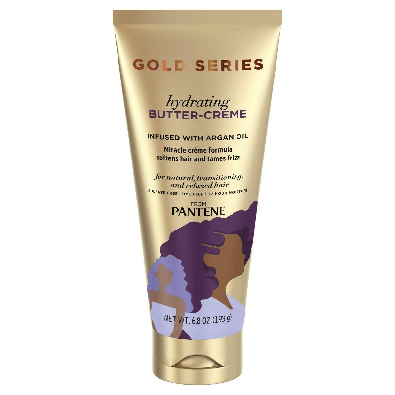 Pantene Gold Series Sulfate-Free Hydrating Butter Cream for Curly, Coily Hair - 6.8oz