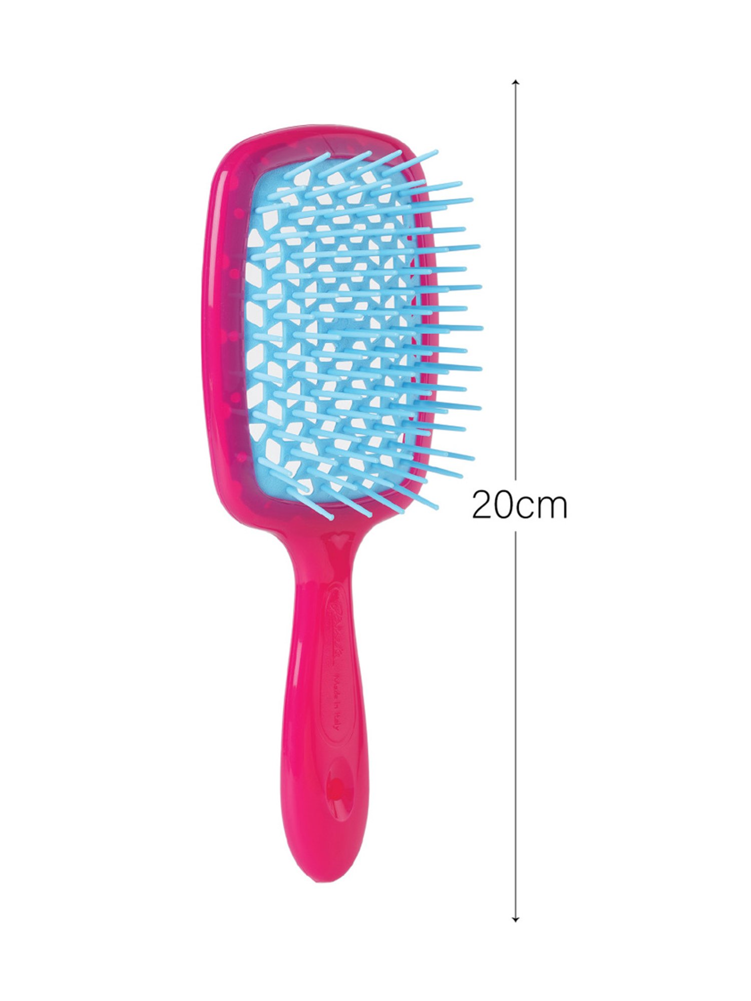 Janeke 1830 Professional Pink & Turquoise Two-Color Super Brush