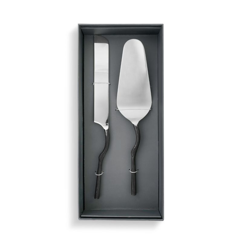 DEMDACO Twig 2-Piece Cake Serving Set
