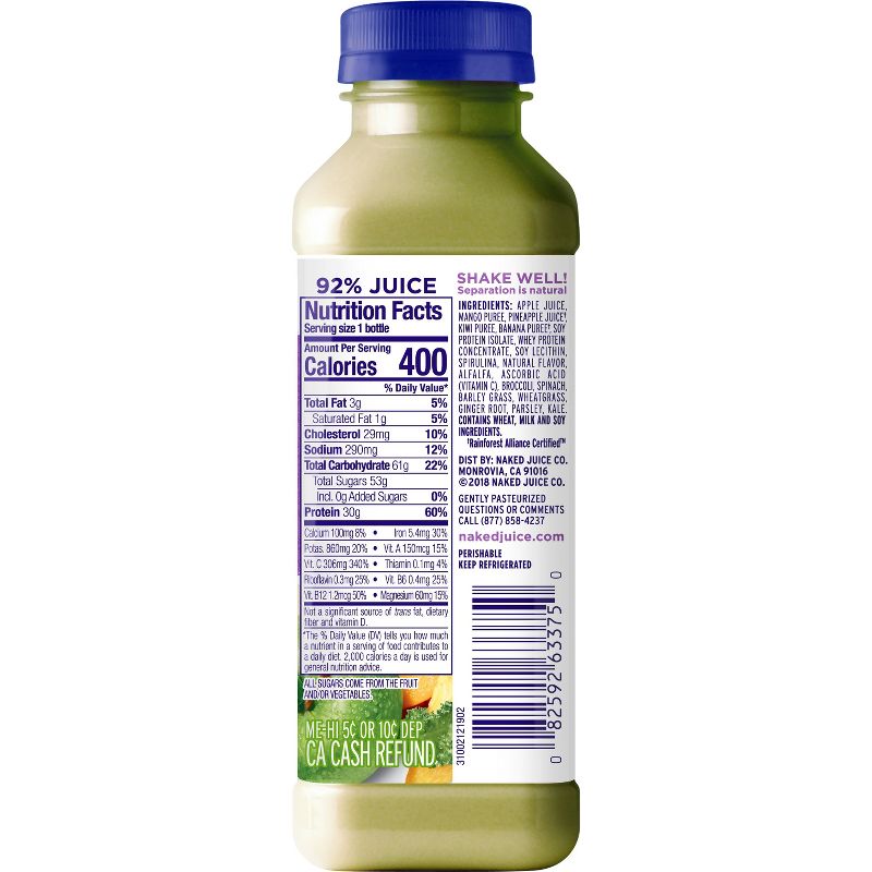 Naked Protein & Greens Juice Smoothie - 15.2oz